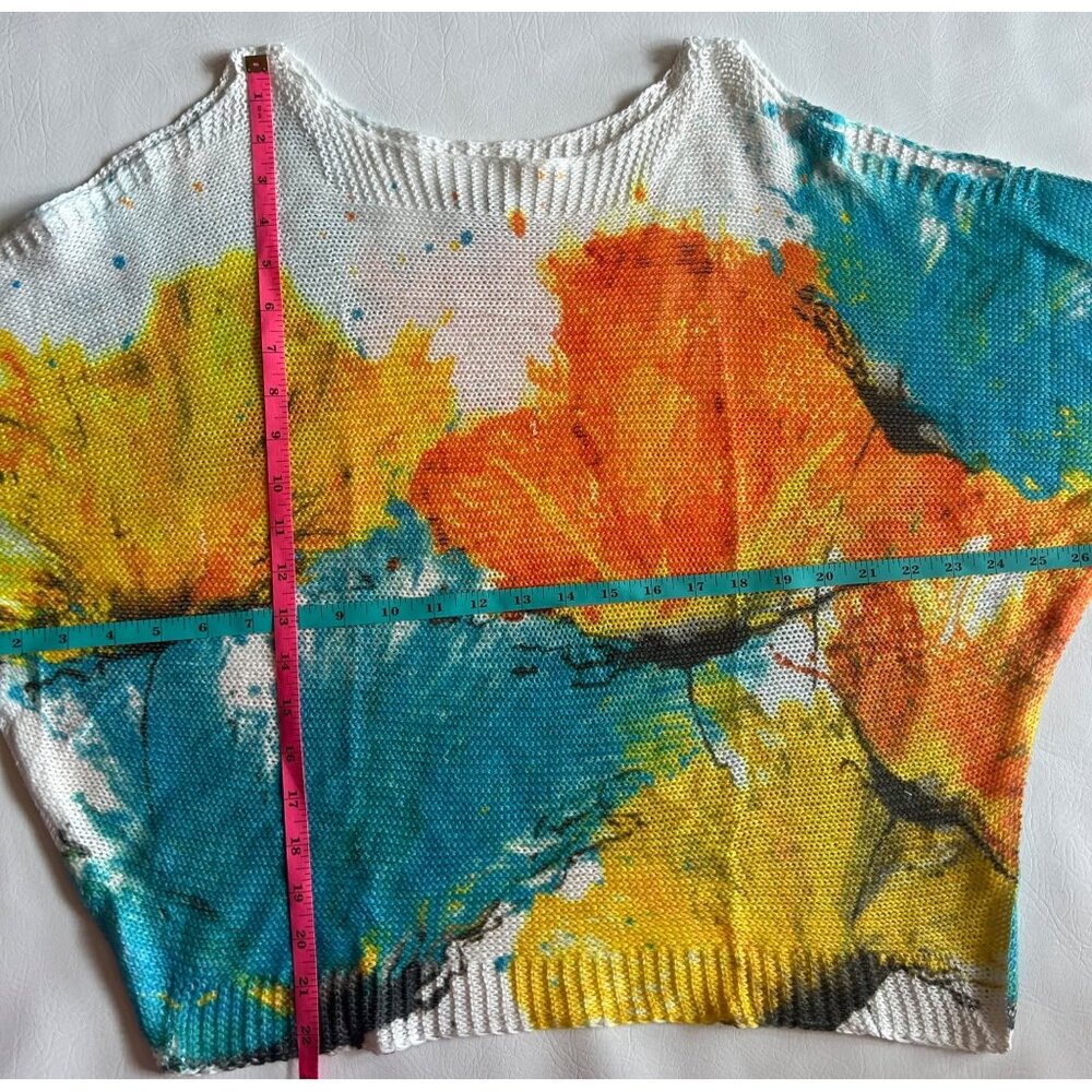 Colorful Luisa Ricci Womens Lightweight Knit Top S - Picture 6 of 9